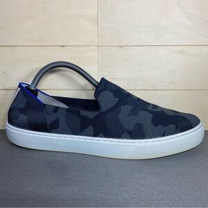 Rothy's The Original Slip-Ons Grey Camo Women's Size 11 Shoes Knit Sneakers